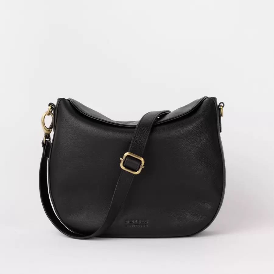 O My Bag - Cross Body Lana, Black Soft Grain Leather