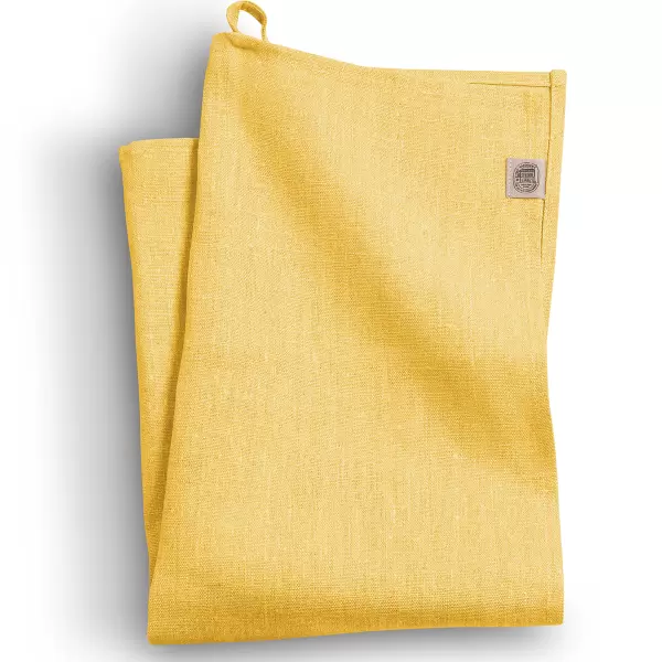 Lovely Linen - lovely linen, viskestykke 50x70, classic lemon