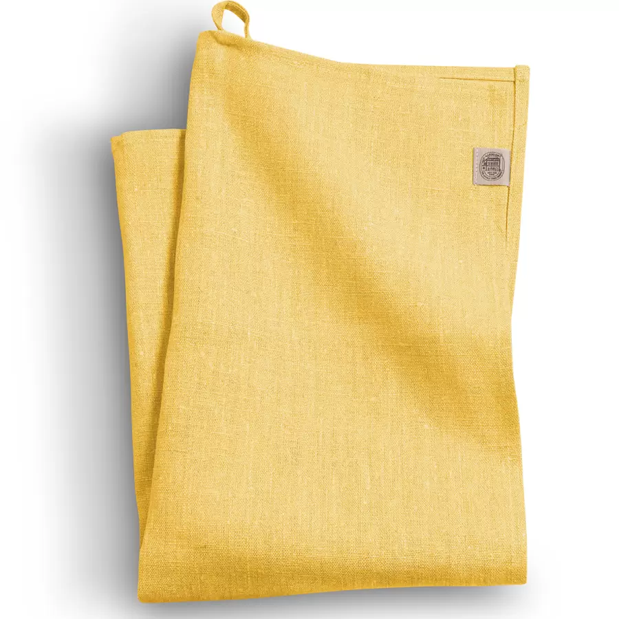 Lovely Linen - Viskestykke Classic, Lemon 50*70