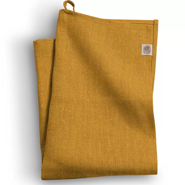 Lovely Linen - Lovely linen, viskestykke 50x70, curry