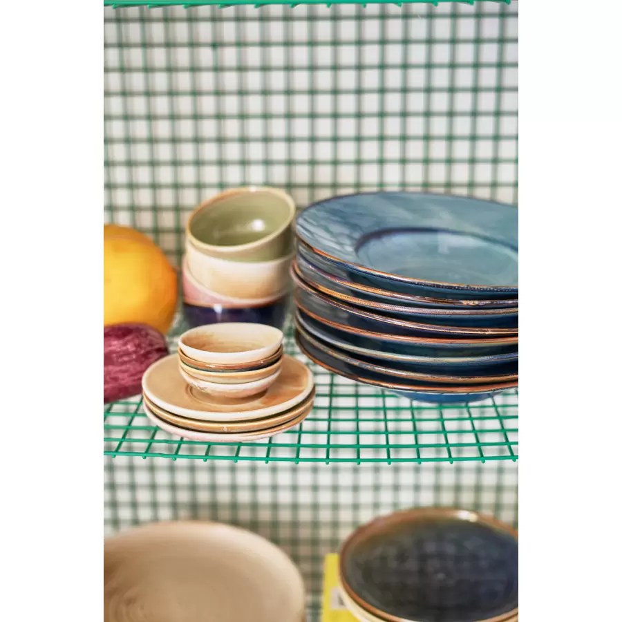 HK living - Pastatallerken Chef Ceramics, Rustic Blue