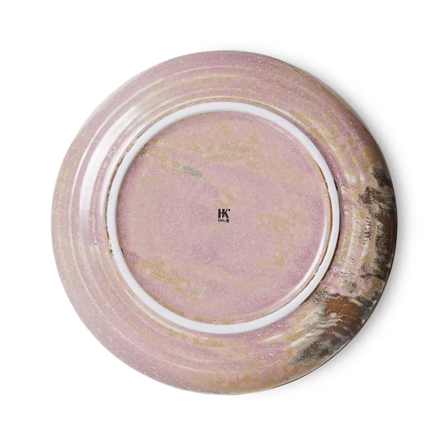 HK living - Sidetallerken Chef Ceramics, Rustic Pink