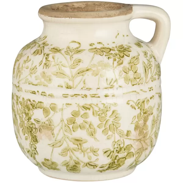 Ib Laursen - Vase m/hank, Green Blossom