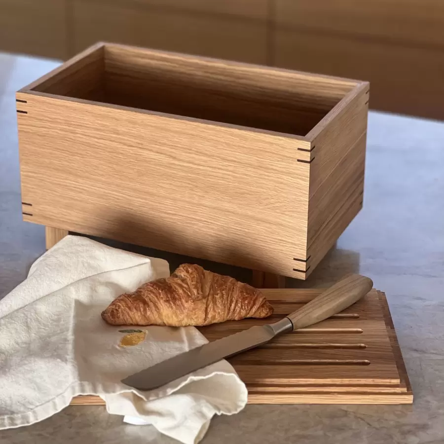 ferm LIVING - Brødkasse Bon Wooden Box, Oiled Oak