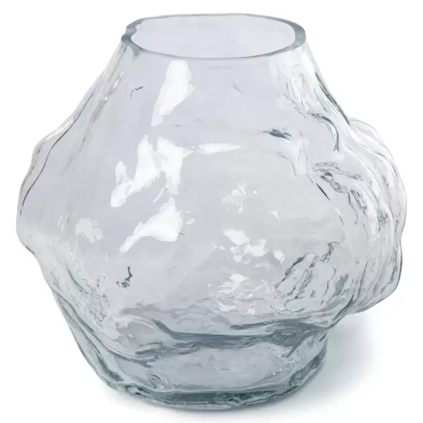 HK living - Cloud Vase Lav, Klart Glas Ø:28*24,5