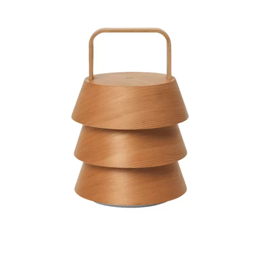 ferm LIVING - Luver Transportabel Lampe, Natur, Ferm Living x Utzon